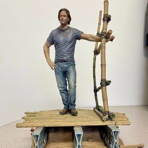 Rare 2007 McFarlane Talking Action Figure Sawyer (from Lost) On A Raft